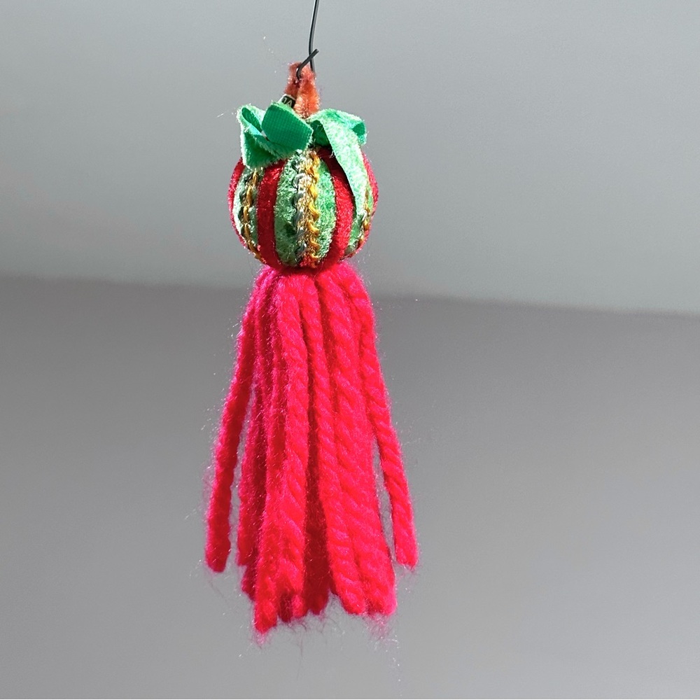 Vintage Japan Yarn Tassel Ornament